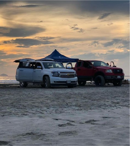 4x4 Pickups in the beach